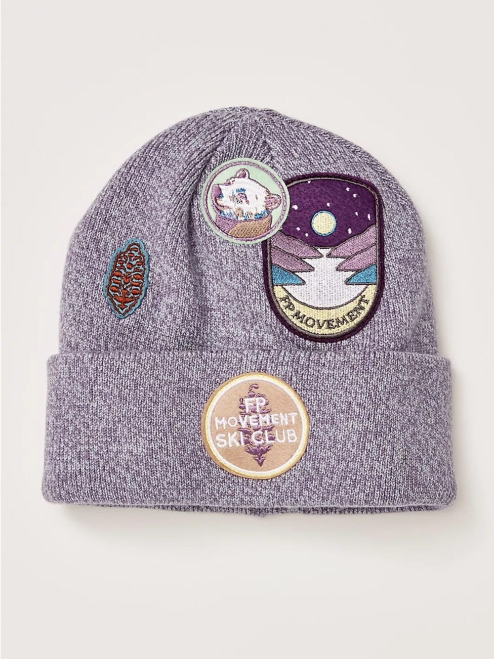 NWOT Free People FP Movement Park Patch Beanie